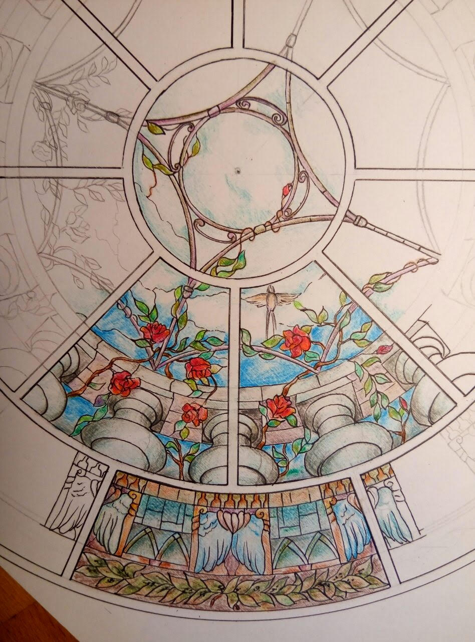 How to draw a stainedglass window  ARt blobs